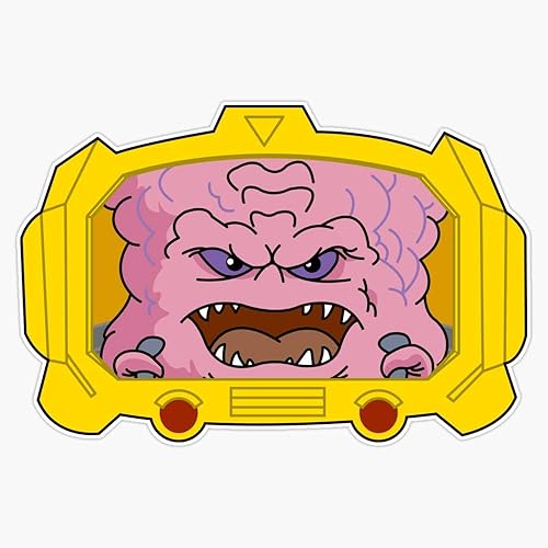 Krang! - Calcomanía de vinilo impermeable para coche, laptop, ventana, parachoques de 5 pulgadas