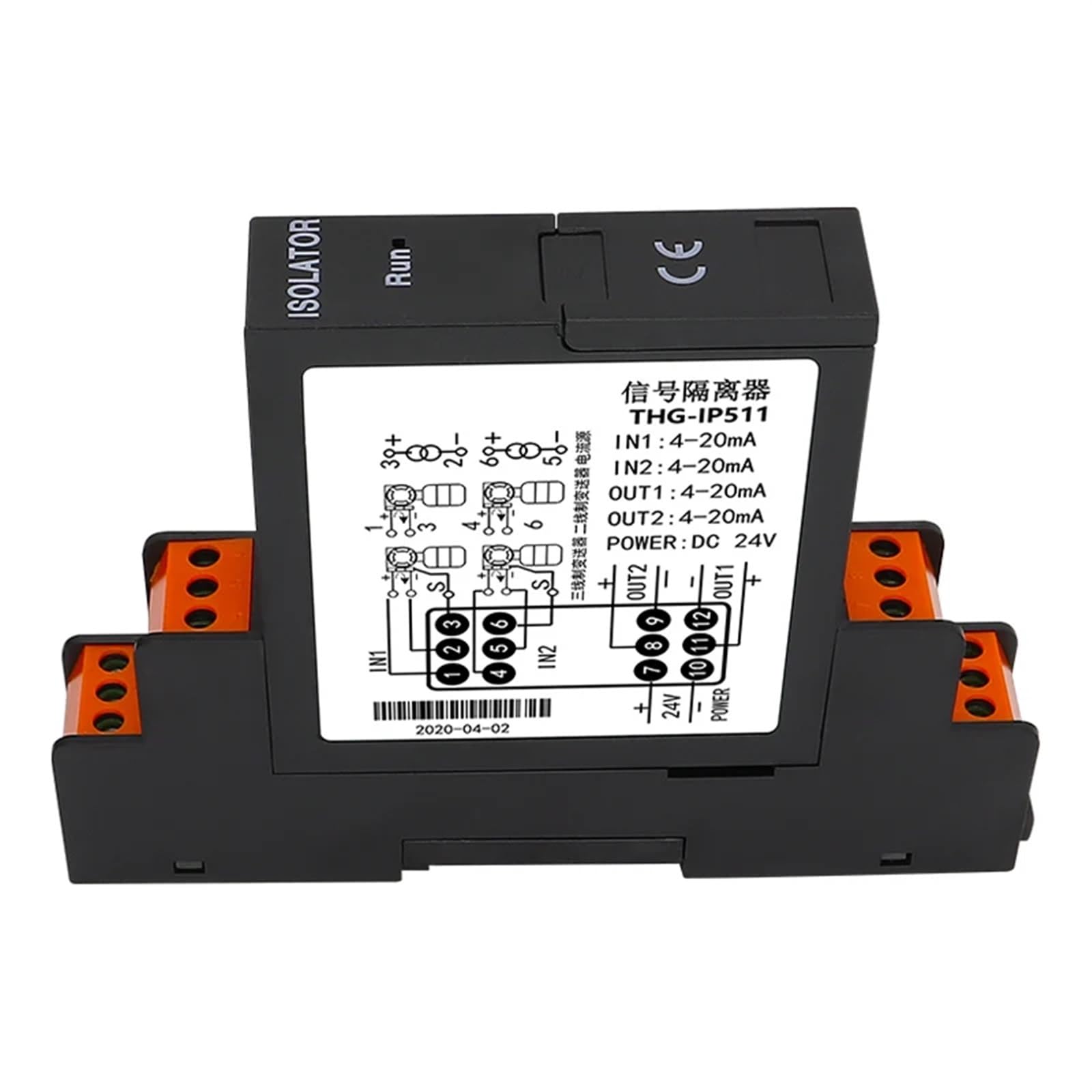 Transmetteur 4-20mA isolateur de signal contre les erreurs de mesure analogique en usine