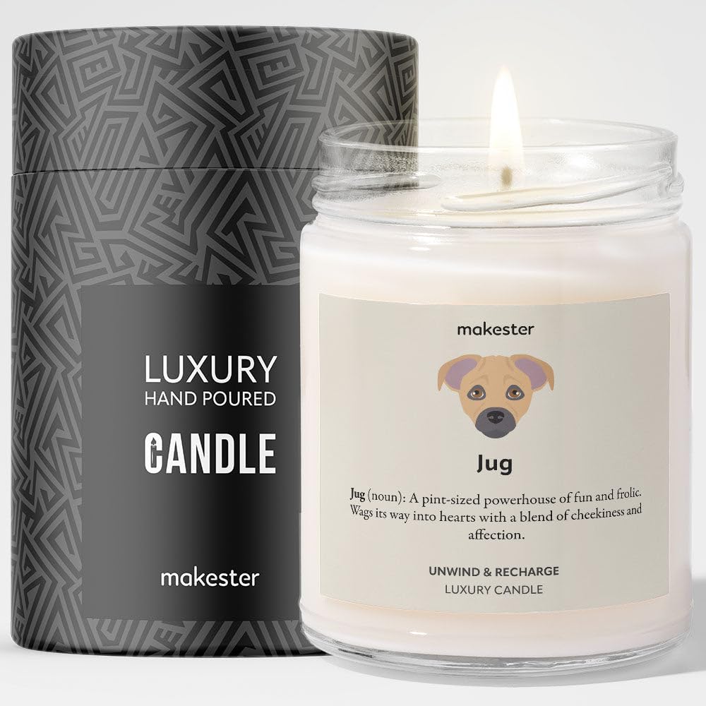 Jug Gifts - Luxury Soy Wax Candle - Vanilla, Jasmine, Sugared Almond - Makester