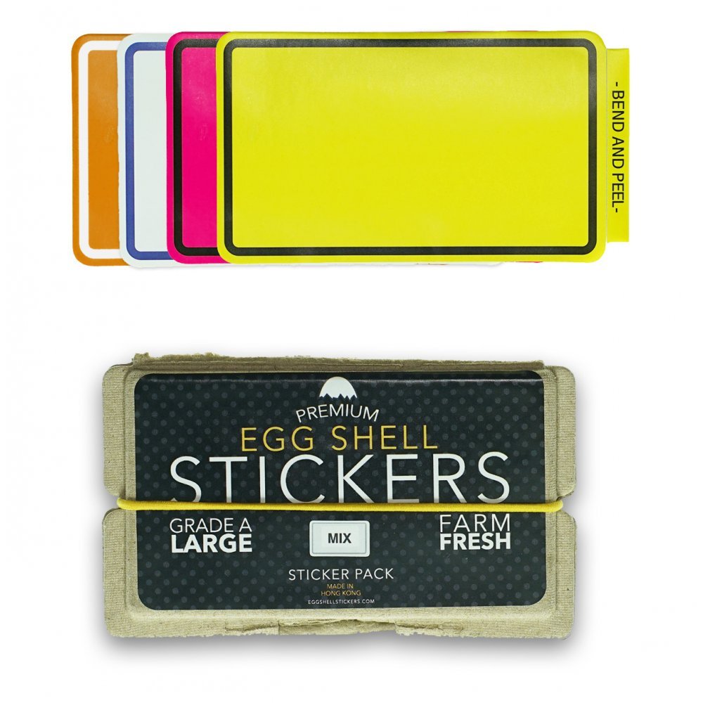 Egg Shell Stickers Line Border Mixed
