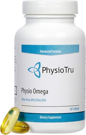 Physio Omega 3 DPA, DHA, EPA Wild Caught Pure Menhaden Fish Oil Supplement,  60 Softgels : Health \u0026 Household