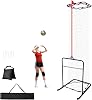 Volleyball Setter Trainer Net 8 Adjustable Heights,Sturdy and Durable 130inch Volleyball Setter Training Equipment 6 Adjustable Angles for Serving,Spiking,and Setting Training