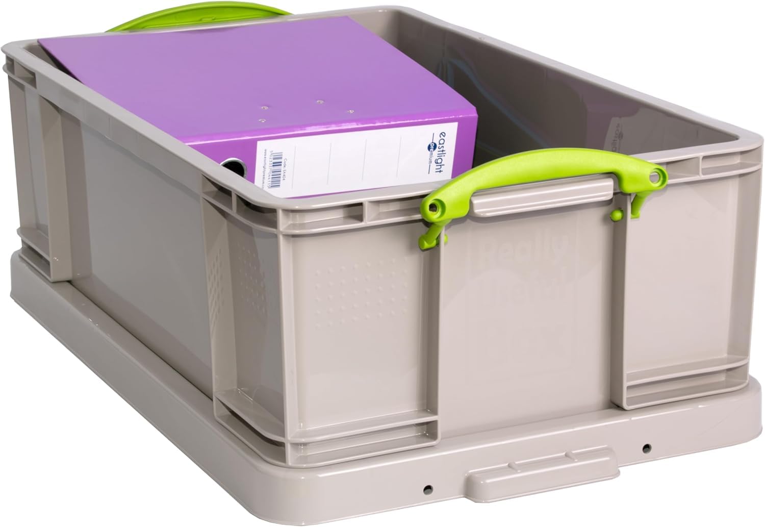 Really Useful Box Plastic Storage 50 Litre Dove Grey Single