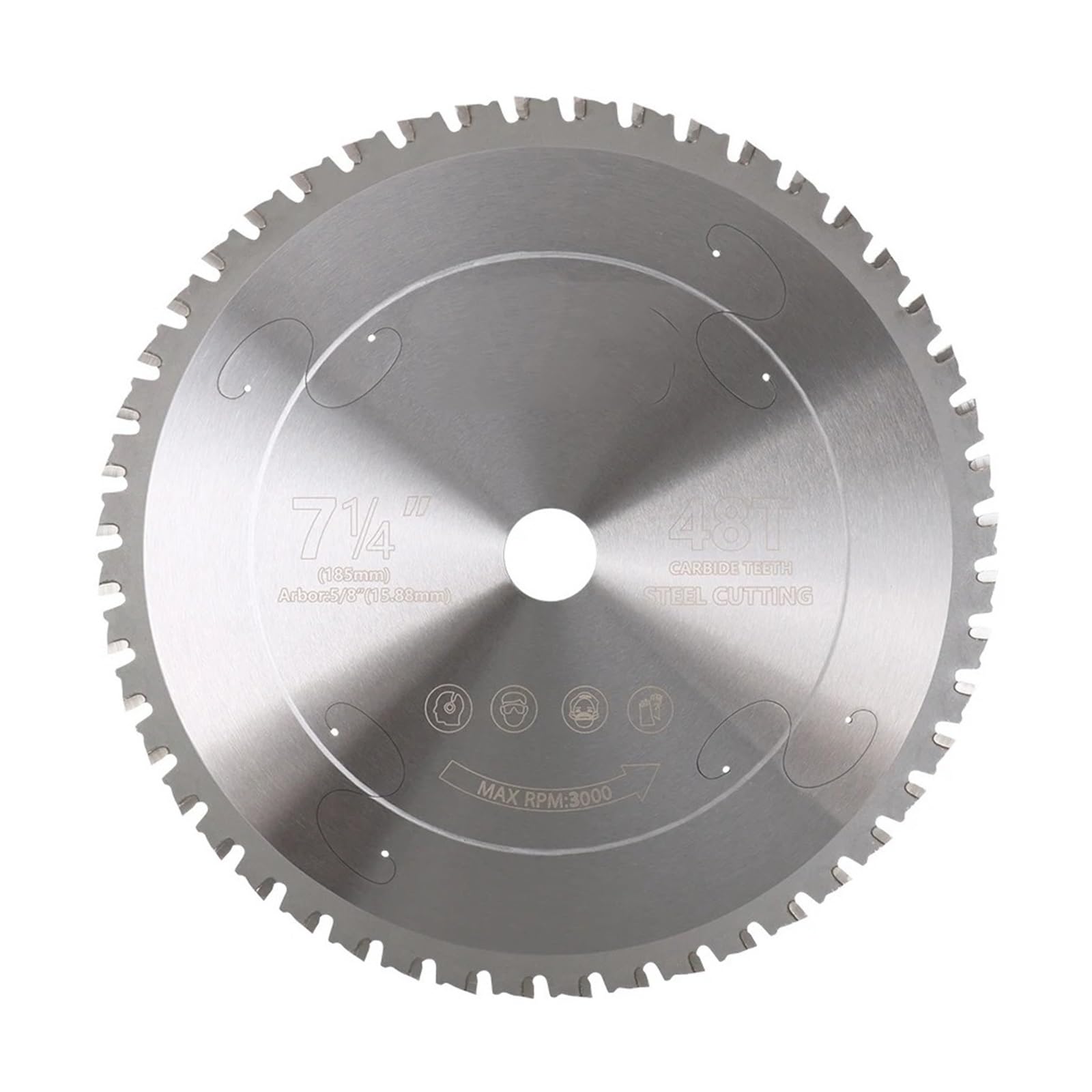 Sierra circular de carburo for corte metales, hoja 185mm/7 pulgadas 36T/48T for acero hierro(48T)