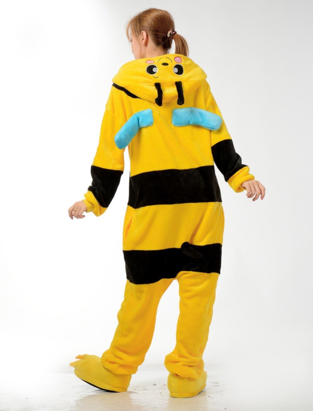 FashionFits Unisex Adult Cosplay Bee Animal Pajama Costume 1-Piece Halloween - Image 3