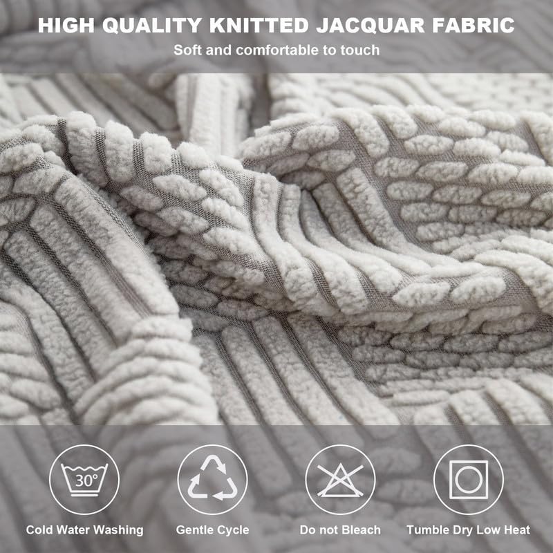 Miniatura 6 de TOPCHANCES Funda de cojín para sofá, resistente al desgaste, universal, de elastano, todo incluido, funda de sofá, funda seccional, fundas elásticas