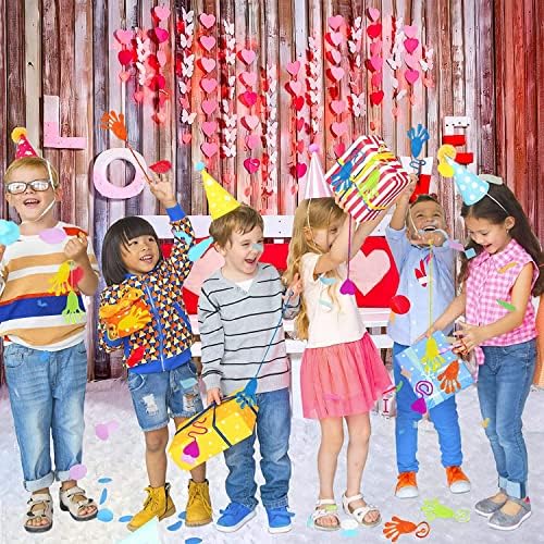 Valentines Gift Cards for Kids Classroom - 30 Pack Valentines Exchange Cards with Sticky Toys for School Class Exchange Gifts, Toddlers Girls Boys Valentines Gifts