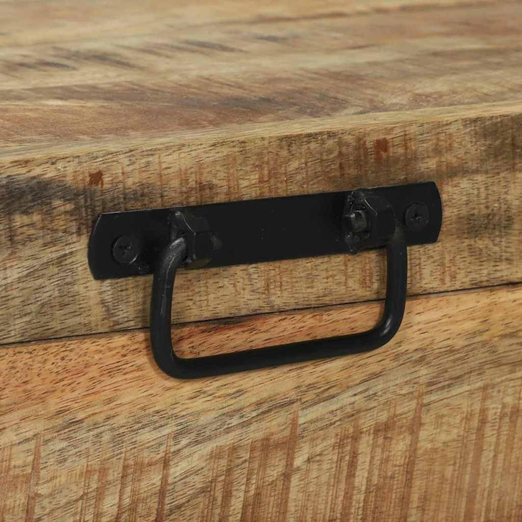 vidaXL Cassapanche di stoccaggio con archiviazione 80 x 30 x 30 cm, Trasforma la Tua Camera con Stile Industriale, scatole pratiche e soluzioni d'organizzazione Chic
