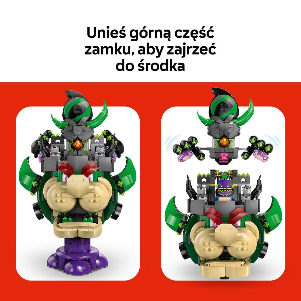 LEGO Super Mario Prince Florian i Castle Bowser 72042 | Zamek Bowsera, zestaw klocków dla dzieci, prezent dla fana Mario, interaktywna zabawka dla 9-latka, 1251 elementów