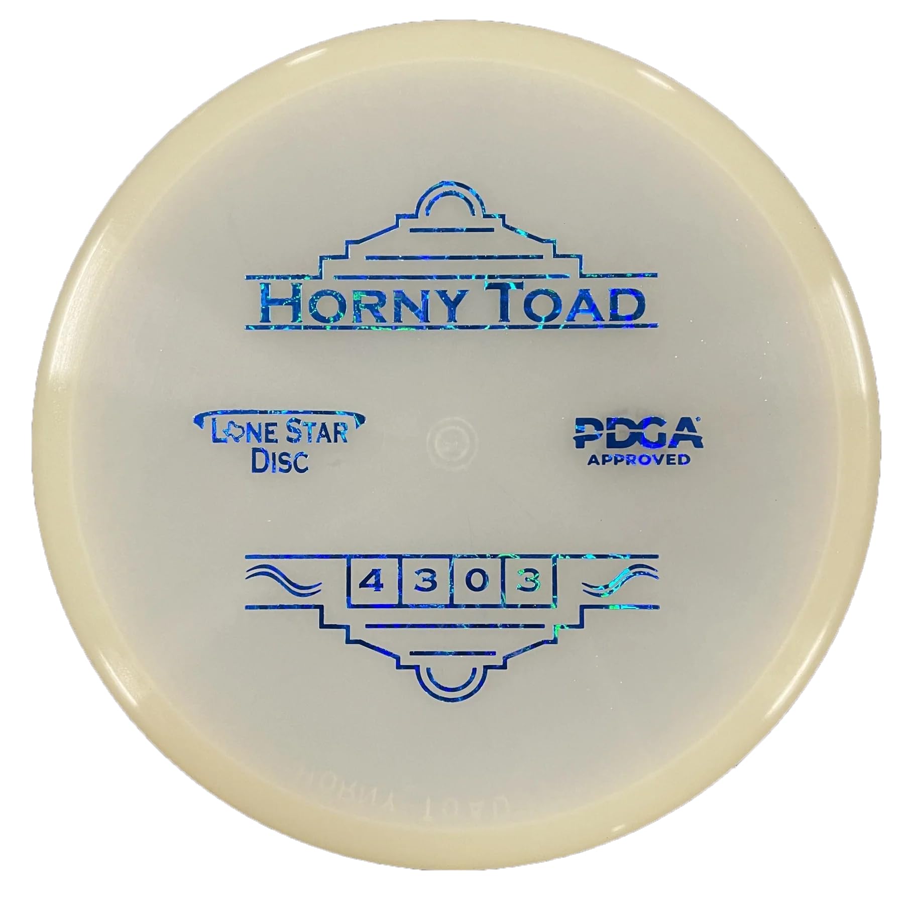 Lone Star Disc Glow Horny Toad | Overstable Disc Golf Putt & Approach Disc | 170g+ | Glows in The Dark | Reliable Stability for Forehand & Backhand Upshots | Colors May Vary