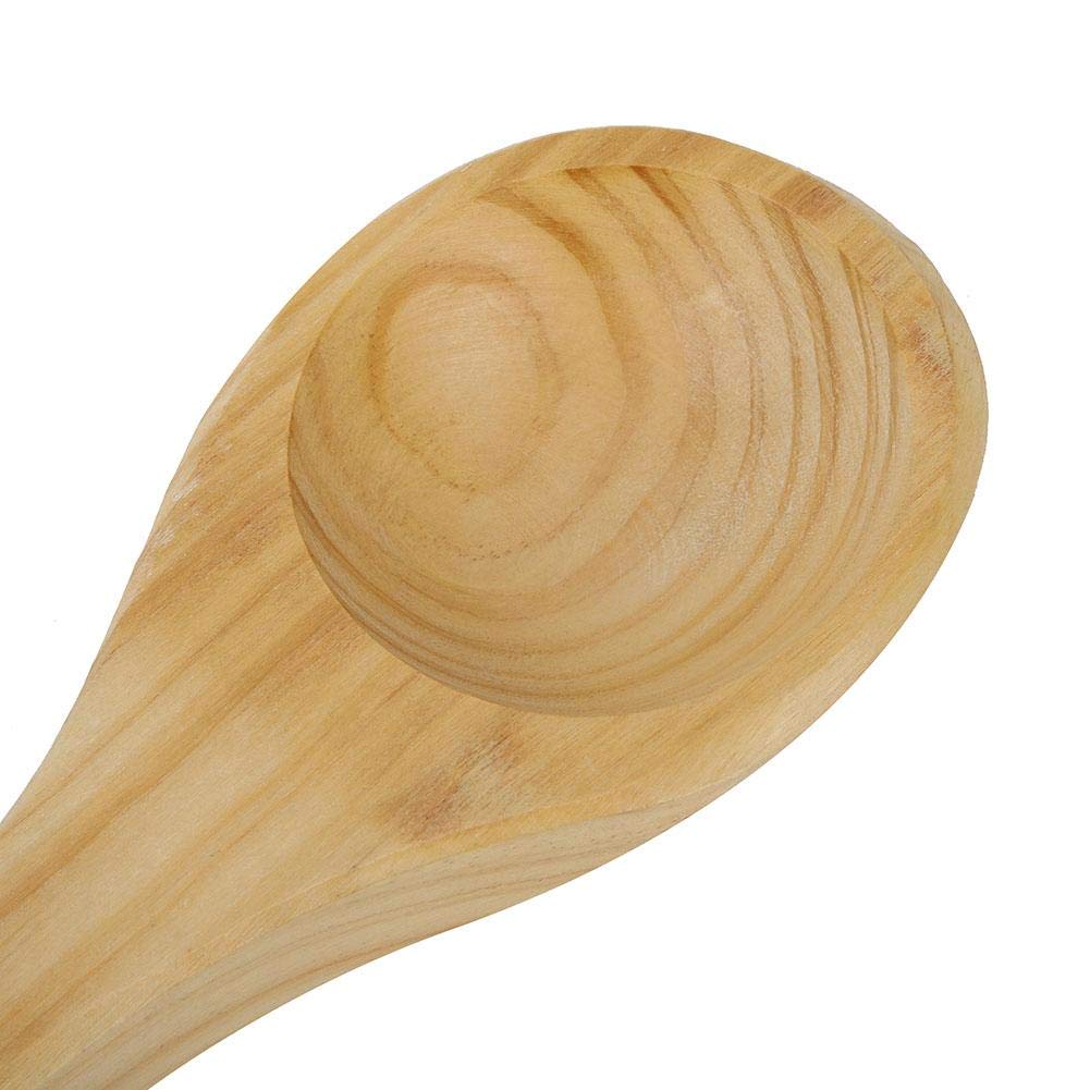 Cuchara de Baño de Madera Hecha a Mano Cuchara de Sauna Cuchara de Agua Multipropósito Cuchara Sauna Accesorios para Sauna Cocina SPA