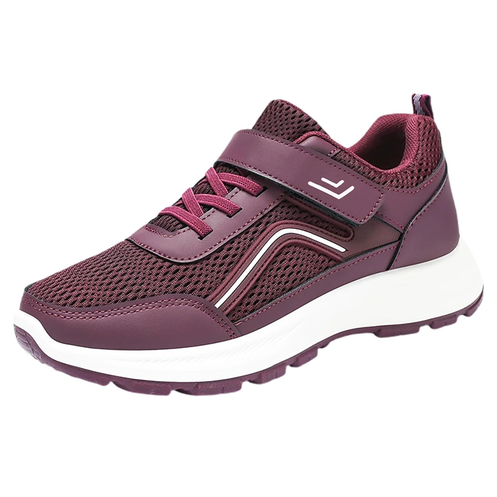 Scarpe Comode per Camminare Pianta Larga Sneakers Platform Donna Eleganti | Calzature Atletica in Tela Morbida per Uso Quotidiano Scarpe Sportive Donna Concezione Ergonomica Tessuto Sintetico