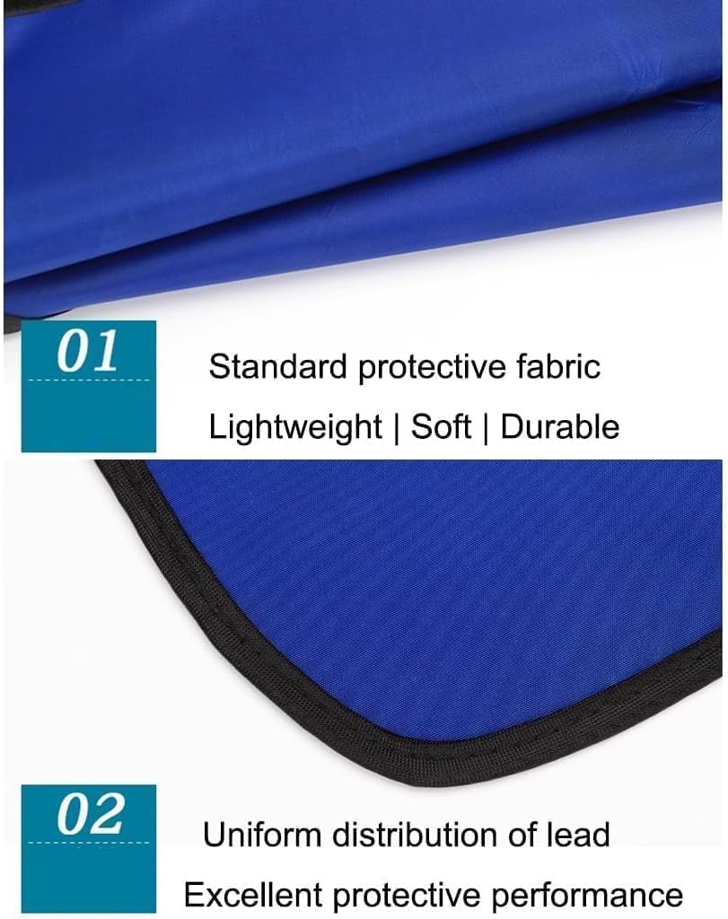 BKEKM Delantal de Plomo Delantal de Rayos X para Uso médico Delantal de Plomo de 0,35/0,5 Mmpb Protección contra la radiación Delantal de Rayos X de Plomo Protector Abdominal