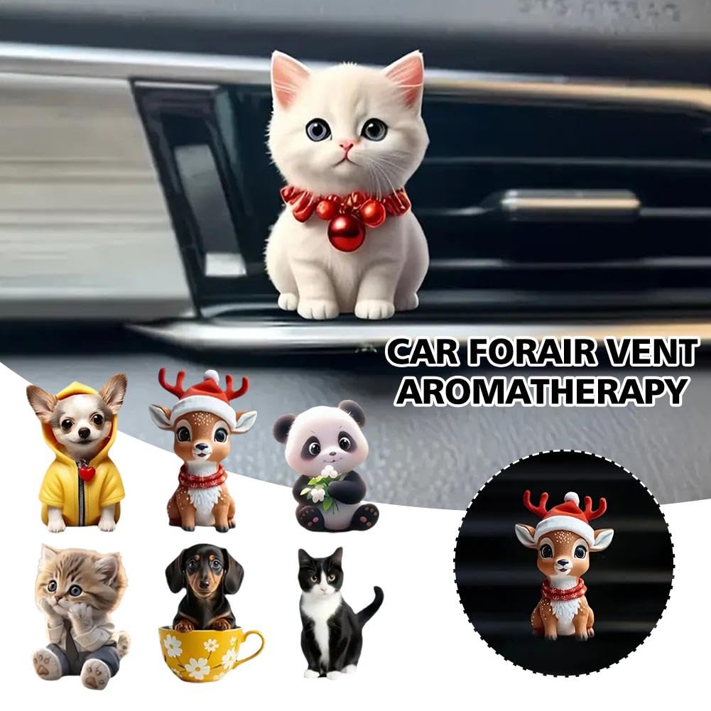 Cute Air Vent Clips Car Accessories Creative Animal Car Air Vent Clips Cartoon Car Air Freshener Vent Clip — view 2