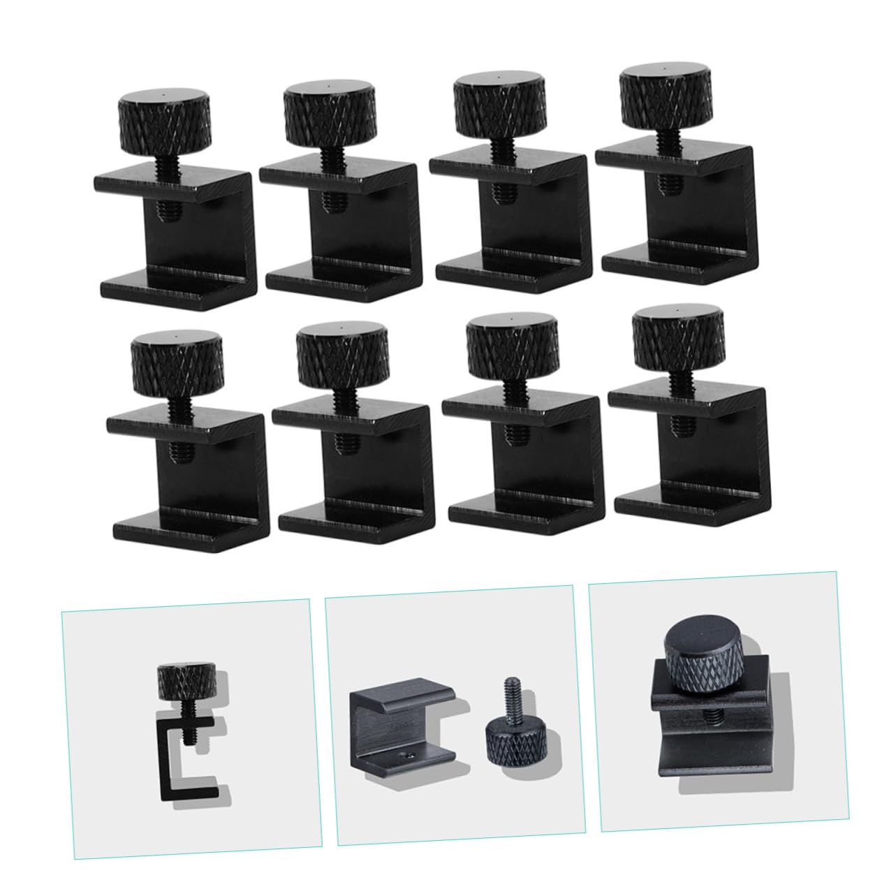 ULTECHNOVO 40 Stk Druckerclip Bettklemme für 3D-Drucker Bettclip für 3D-Drucker Druckbefestigungsklammern Glasbett-Stabilclip Heißbett-Glasklemme Glasklemme für 3D-Drucker Aluminiumlegierung
