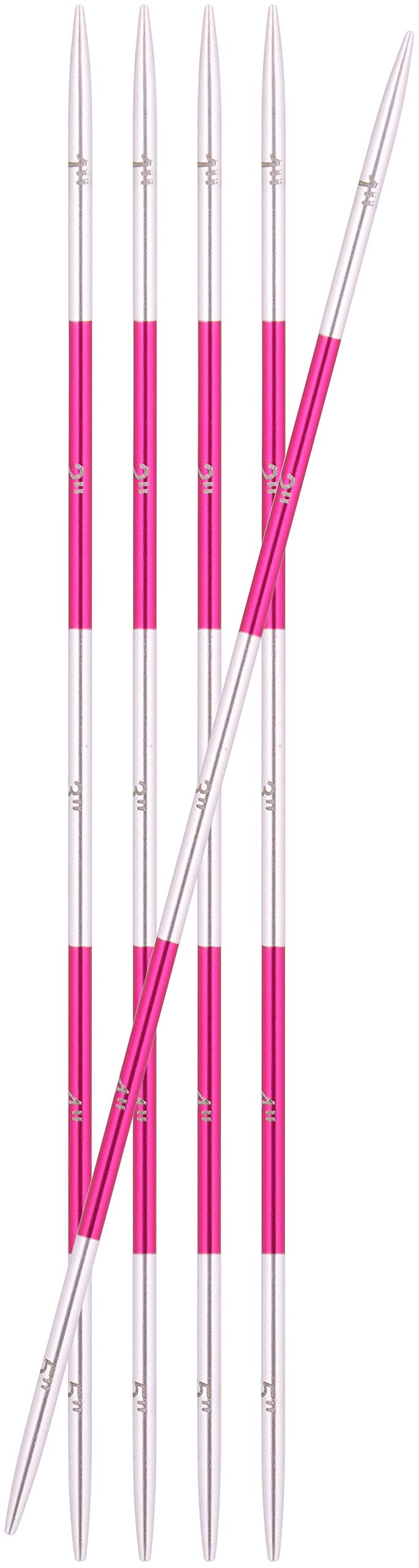 Agujas 10.75 7mm Agujas De Tejer Knitter's Pride Dreamz - Doble Punta | Tamaño 7 Mm | Madera Pulida | 6 Pulgadas Agujas Lana 6 Pulgadas