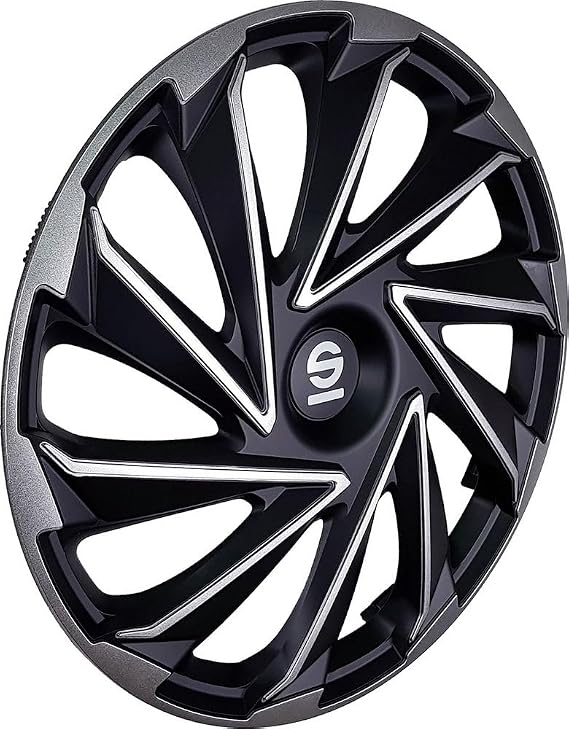 Sparco Wheel Covers Varese - 14-inch - Silver/Black - Set of 4 pieces