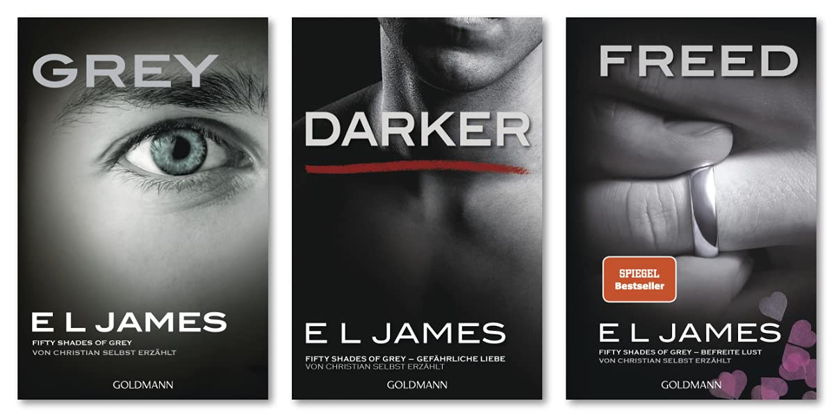 E L James-Set: "Grey" + "Darker" + "Freed" (Fifty Shades of Grey aus Christians Sicht erzählt, Band 1–3)