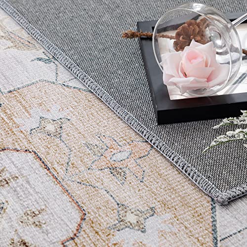 Decomall Ariel Runner Rug, Traditional Persian Long Rug, Entryway Runner Rug For Hallway Kitchen, Orange 2’6”X9’ #TOP4