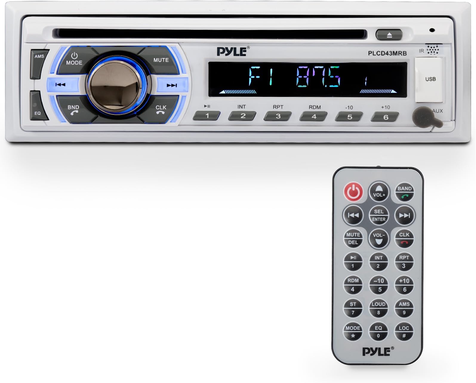 Pyle Boat Bluetooth Marine Stereo Receiver Marine Head