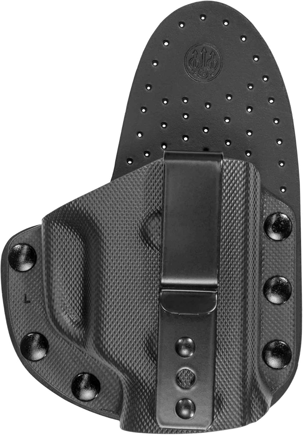 BERETTA APX Hybrid 1 Clip IWB Right Hand Leather/Polymer Concealed Carry Gun Holster Black