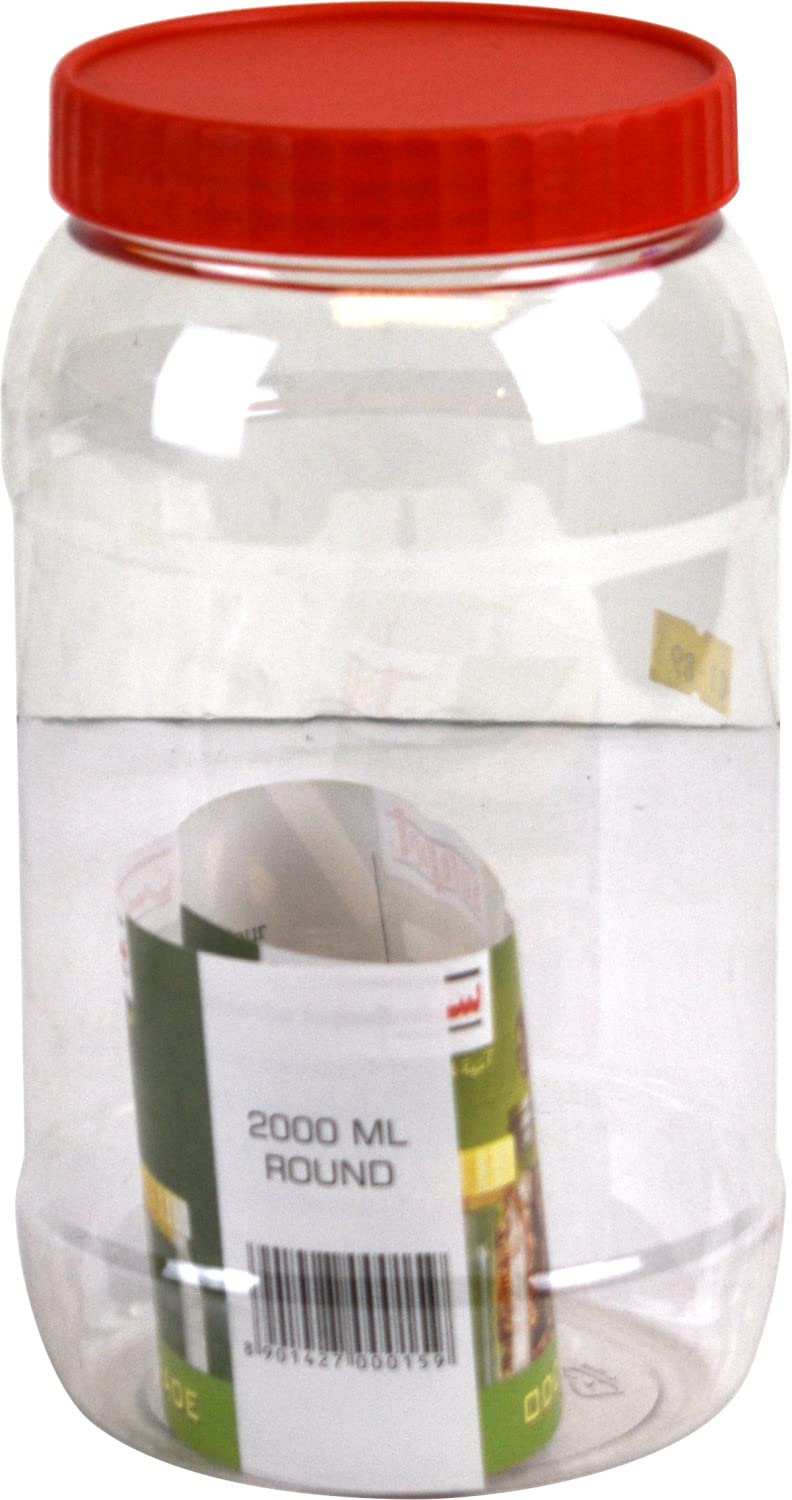 P.E.T. Jars, Food safe, Clear Food Storage Containers. (2000ml) — image 1