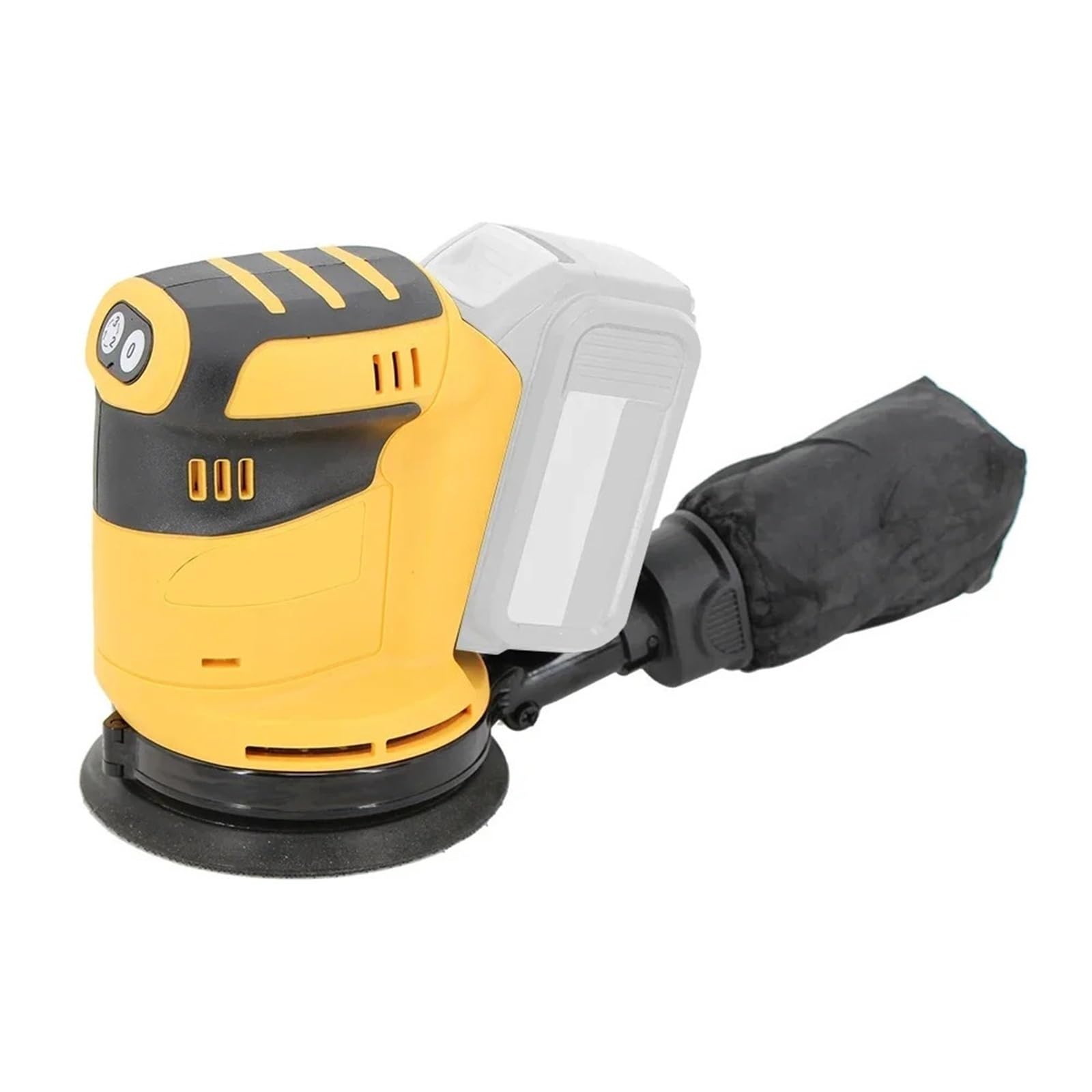 Lijadora Orbital Eléctrica De 125 Mm, Pulidora De Madera, Máquina De Lijado Recargable Con Papel De Lija De 125 Mm For Batería De 18 V FáCil De Usar