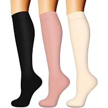 Compression Socks for Women & Men 3 pairs - Best Support for Nurses, Running, Hiking, Recovery & Flight Socks