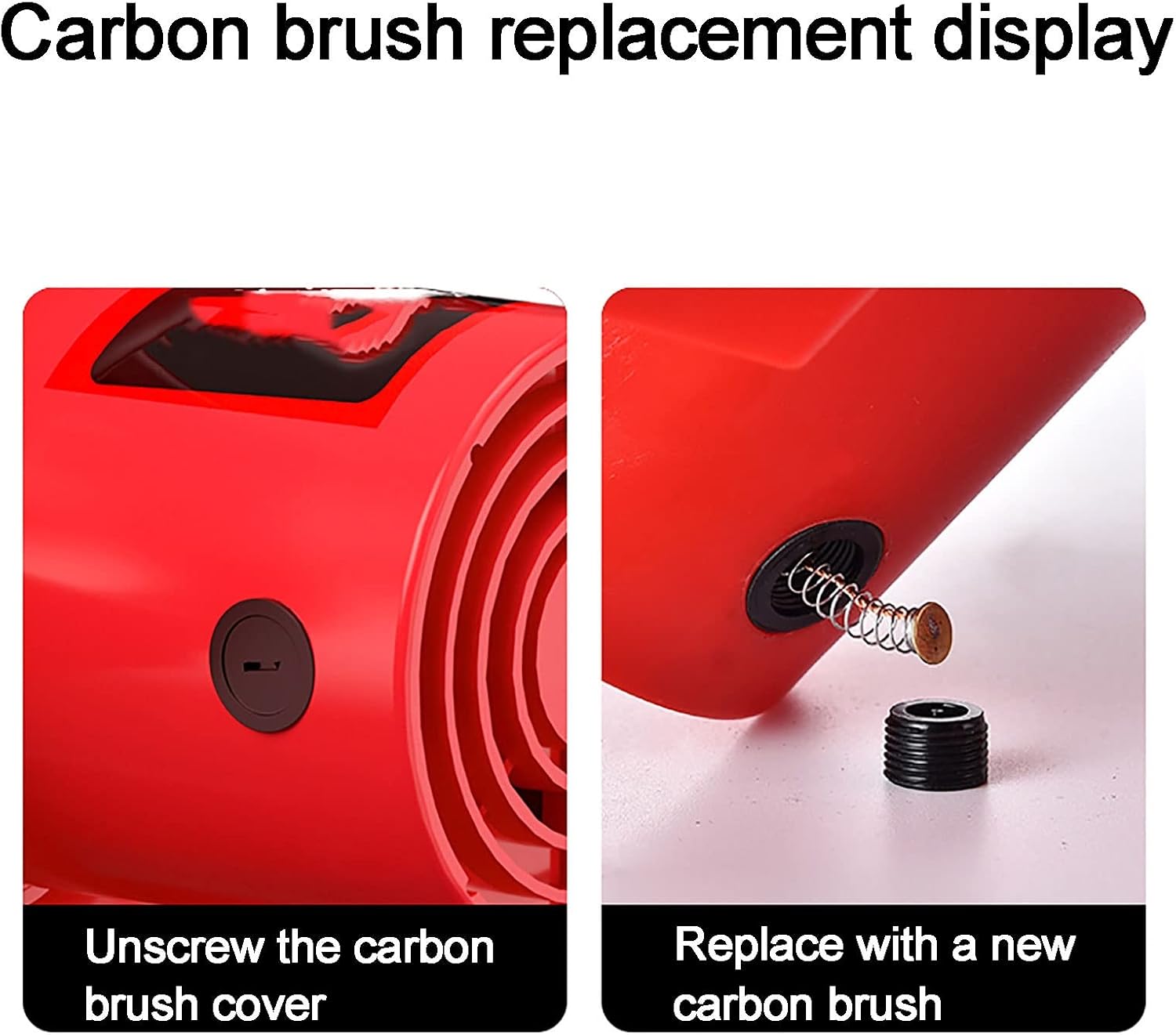 Compact Electric Blower,for Cleaning Workshop, Garage, Cordless Leaf Blower for Small Patio Areas, Tool Bag Included,Battery and Charge（red） (Color : 4000mAH) (6000mAH)