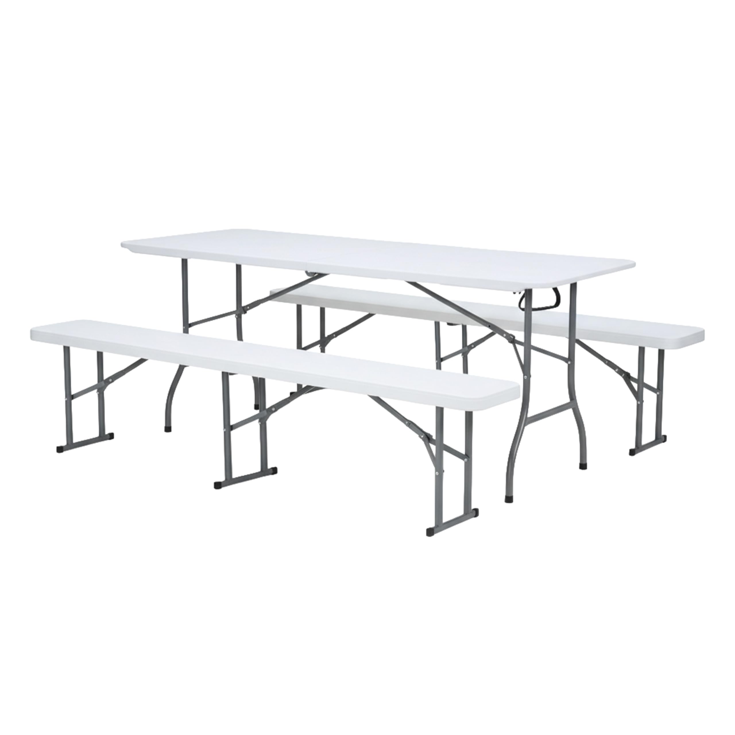 Table de brasserie pliable haut de gamme AXI Elba plastique HDPE design épuré 180 cm