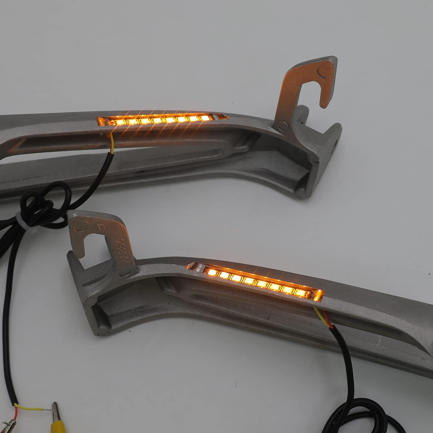 HONGK- Silver Rear Passenger Foot Pegs Bracket Compatible with Gsxr600 Gsxr750 2006 2007 [B01C0SU18A]