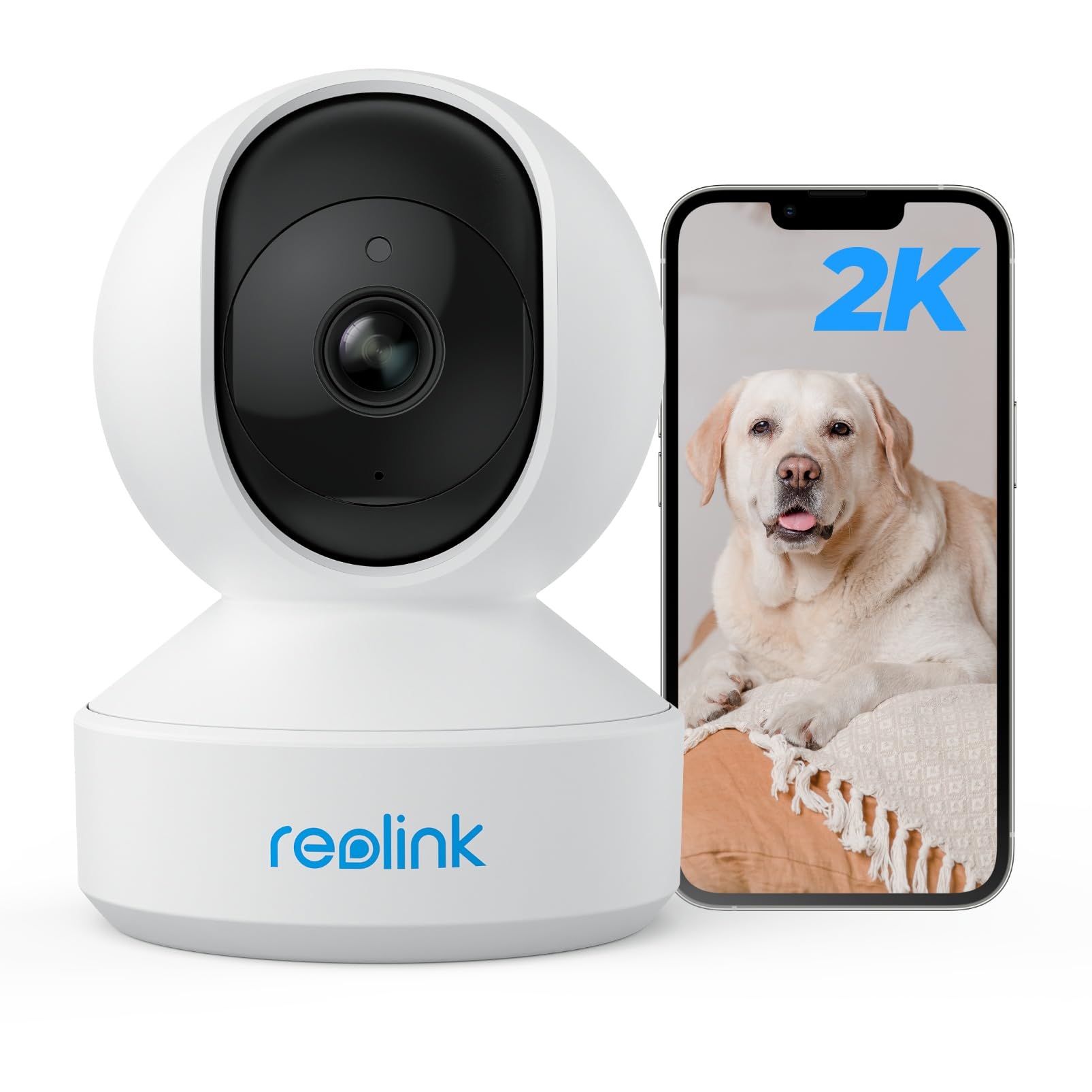 BJR 2K Telecamera Di Sorveglianza Wi-Fi Interno | 2 Pezzi Con Audio Bidirezionale E Visione Notturna