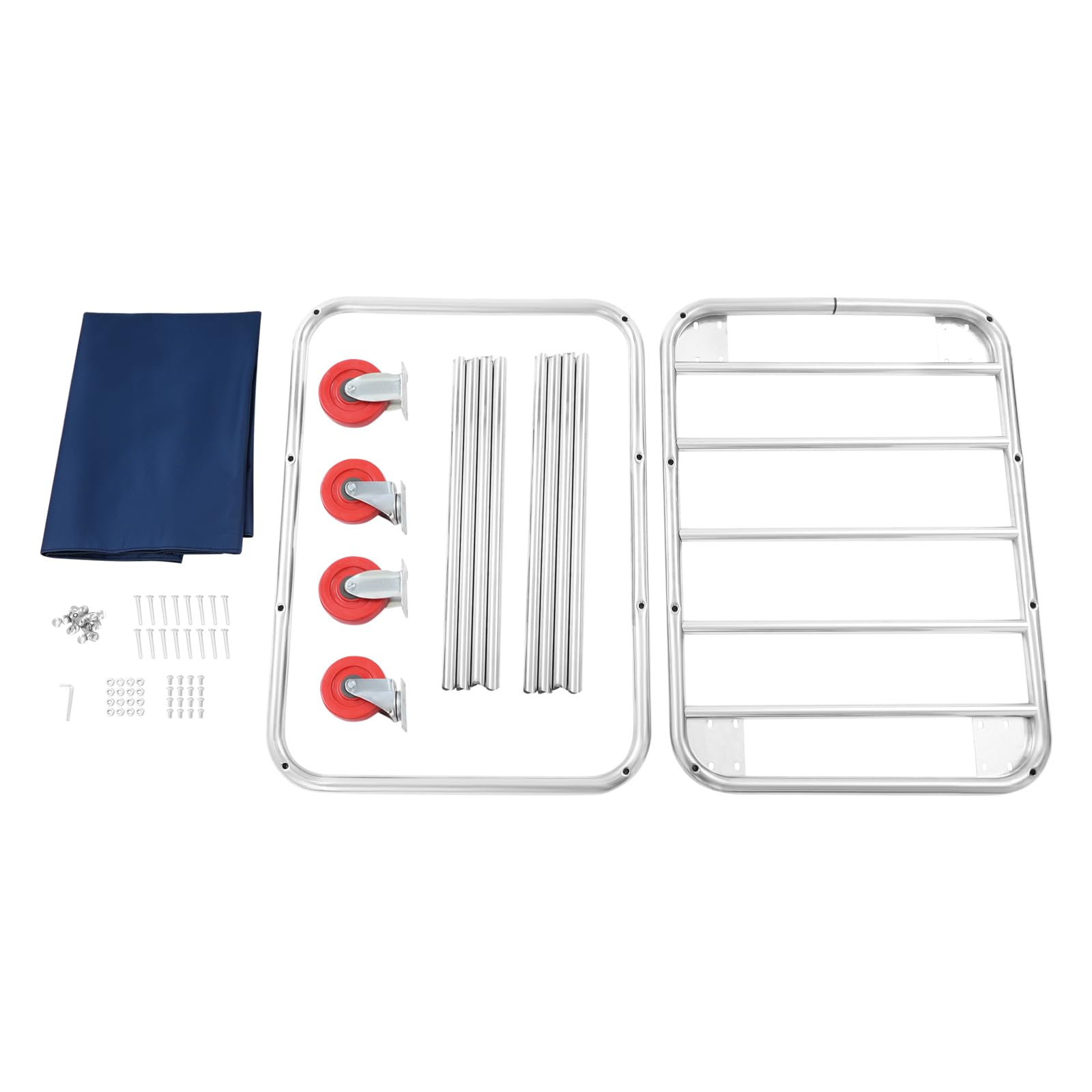 Wäschewagen Bla Moder, 90x65x80 cm, 200 kg Tragkraft, für Hotels und Apartments Wäschekorb Mit Rollen Wäschesortierer Füßen Beinen Rollwagen Transportwagen Trolley Plattformwagen Wagen