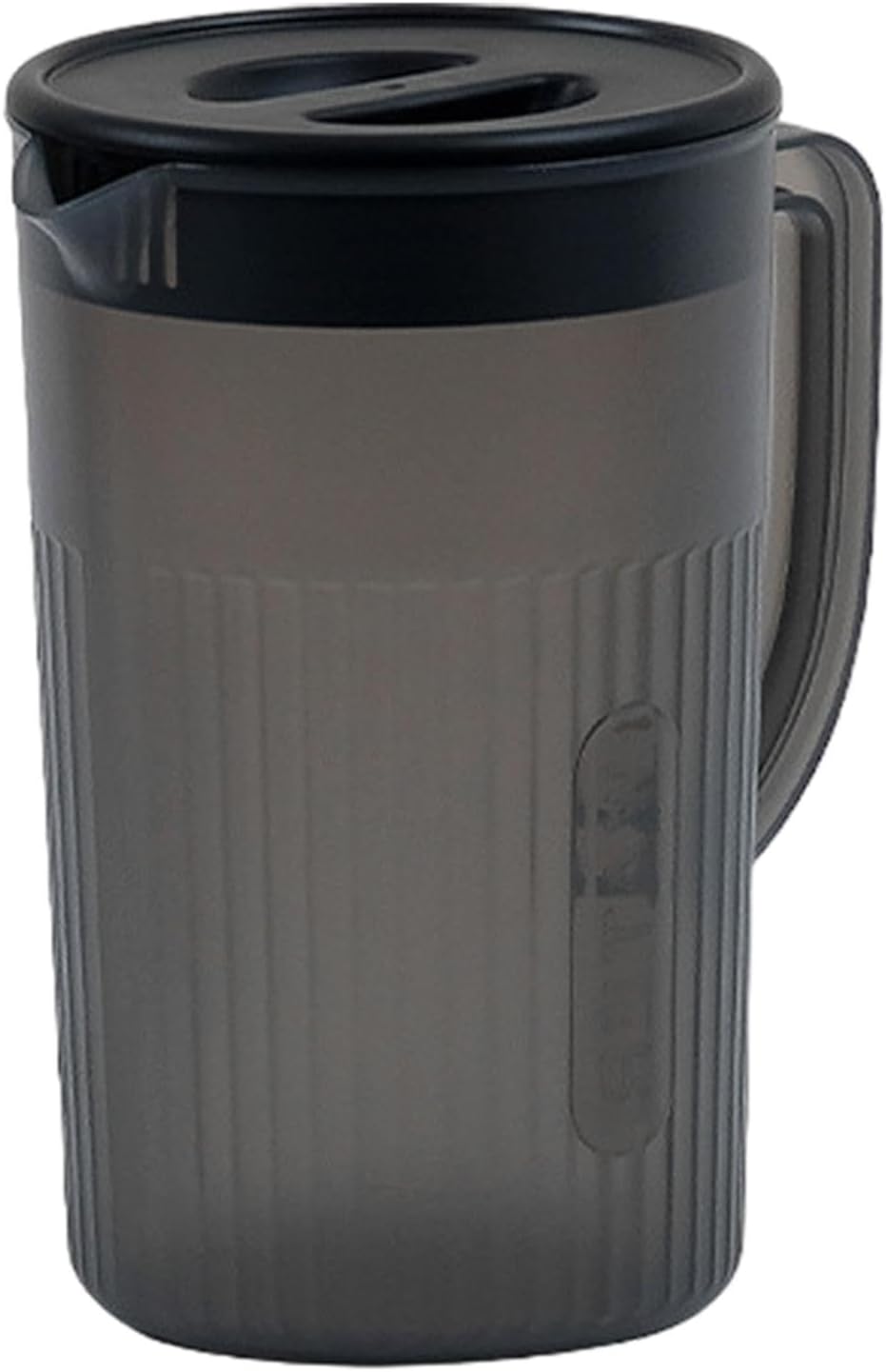 Pitcher with Lid Ice Tea Kettle Versatile Water Jug with Handle Juice Container for Fridge Lemon Water Cold Drinks Iced Tea, Black