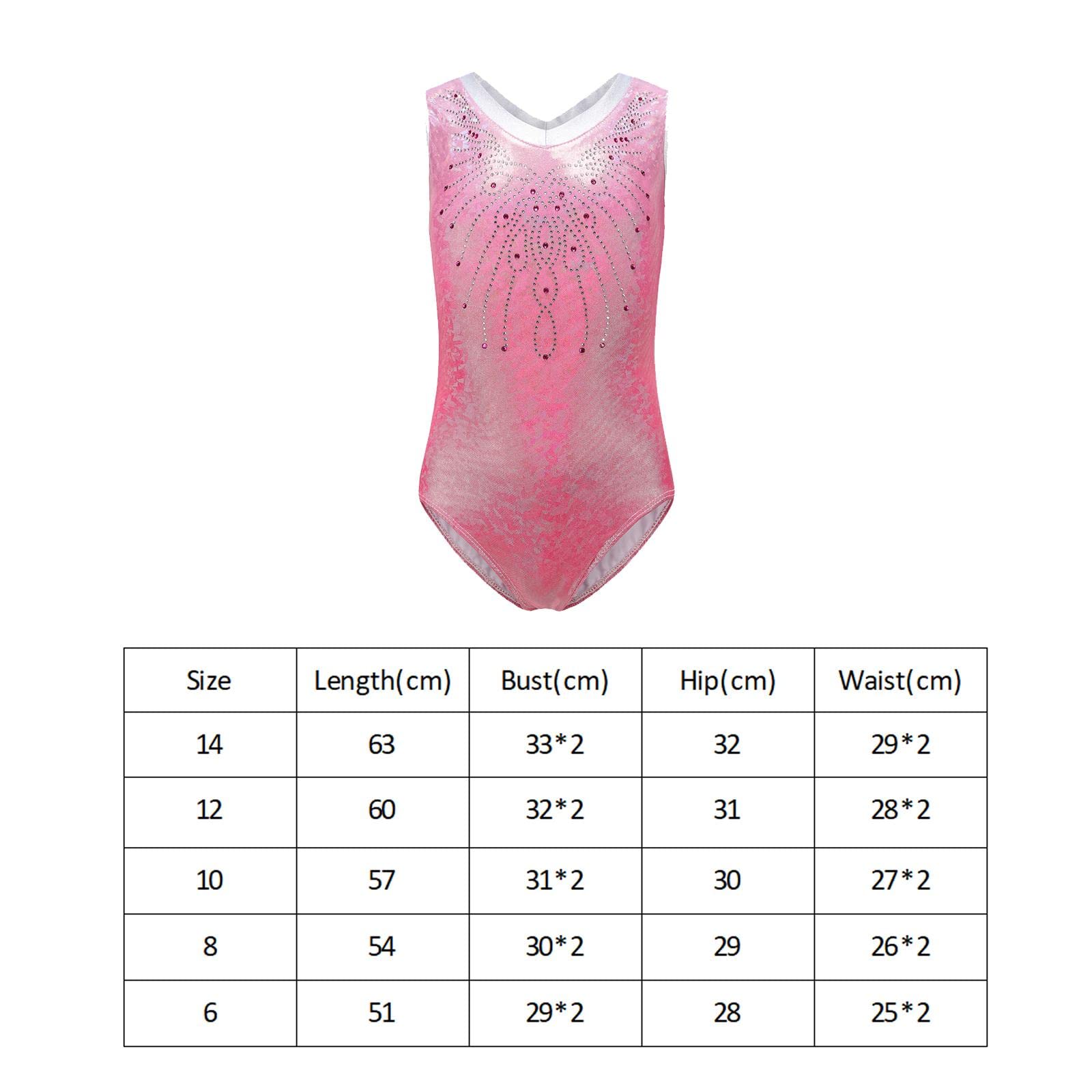 Da Ginnastica per Bambina, Costume da Ginnastica per Bambini, Body da Ballo Atletico, Body da Balletto, 3 Pezzi