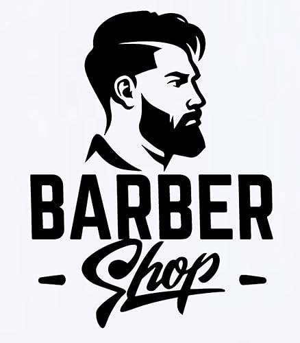 Miniatura 3 de Calcomanías de pared de vinilo para peluquería, peluquería, peluquería, peluquería, ventana, removibles, autoadhesivas, papel tapiz (16.5 x 21.6