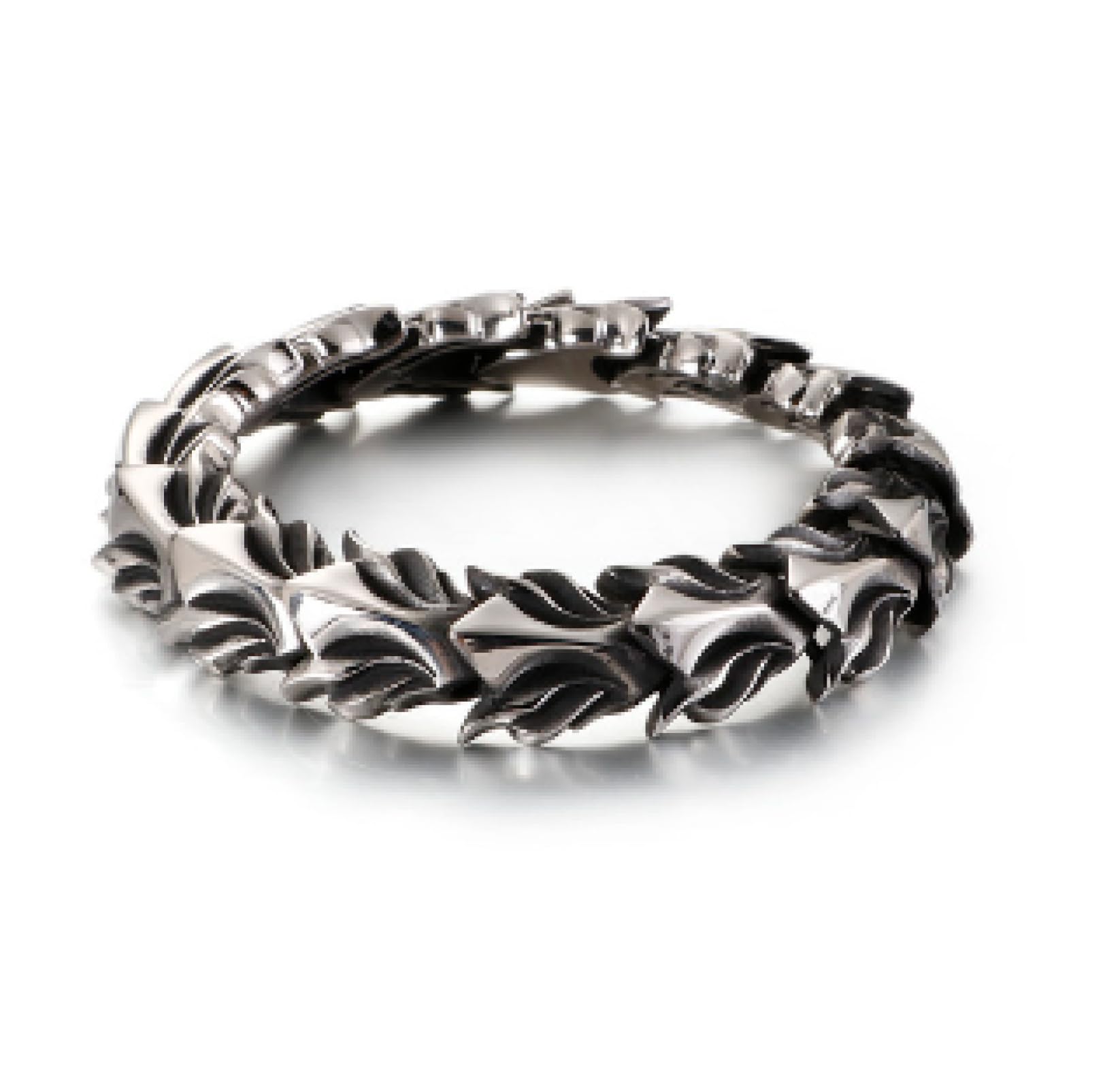 Bracelets pour hommes et chaîne à maillons punk de 22 cm avec breloque tendance