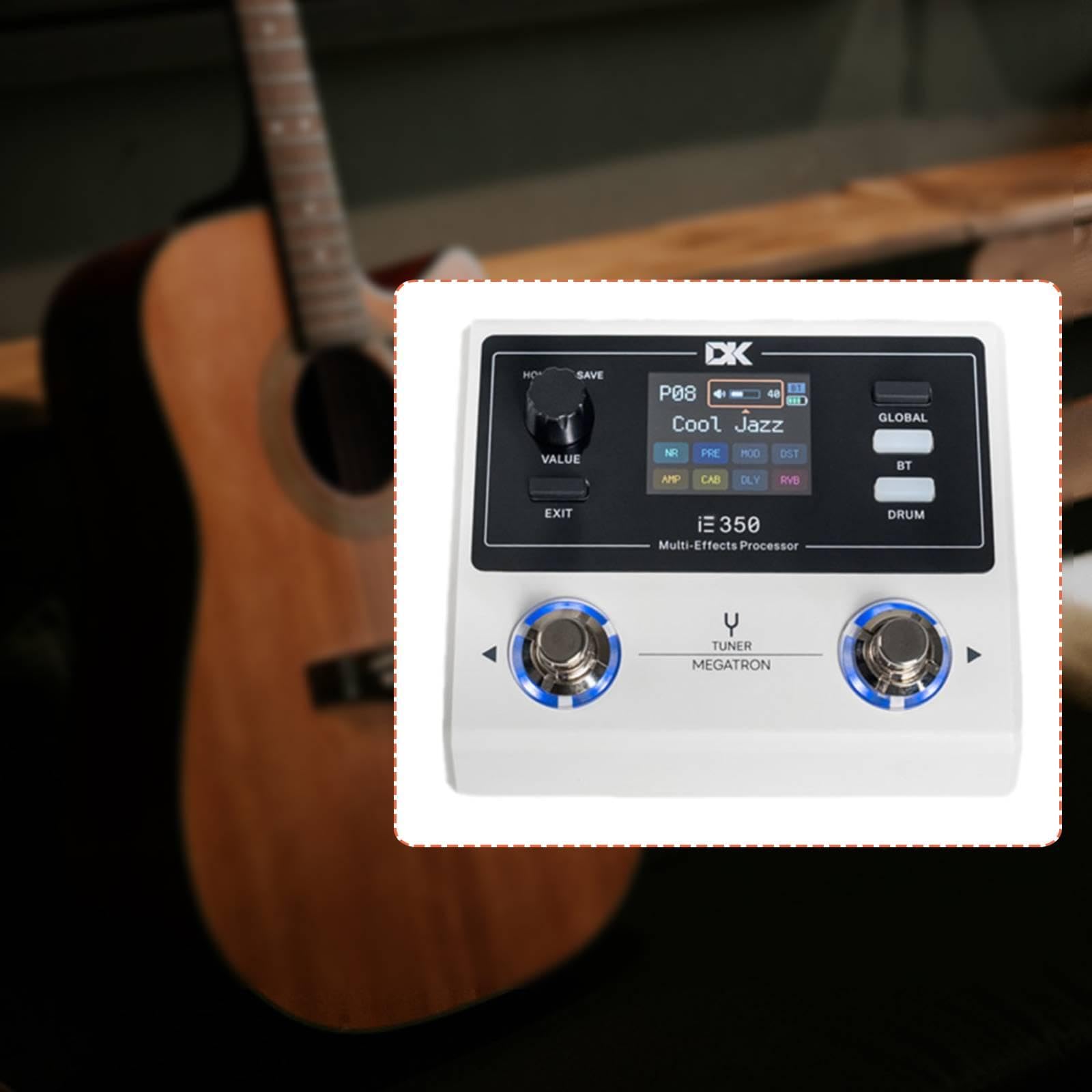 Baoblaze Pedal Multiefectos para Guitarra, Portátil, Grabación de Audio USB, Alto Rendimiento