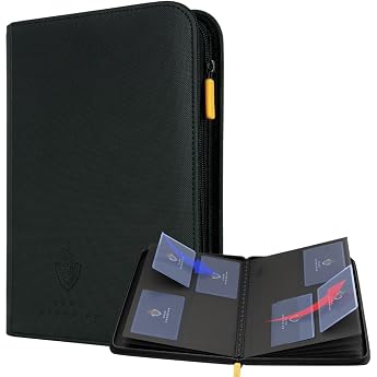 Card Guardian Trading Card Folder 4 Pocket 160 Cards Black