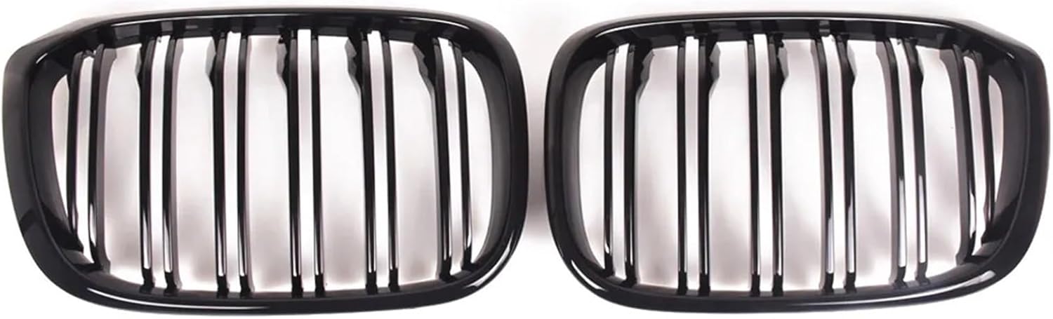 Gloss Black Front Kidney Grille Slat Style Grill Compatible with BMW X3 G01 X4 G02 X3 25i 28i X4 25i 30i