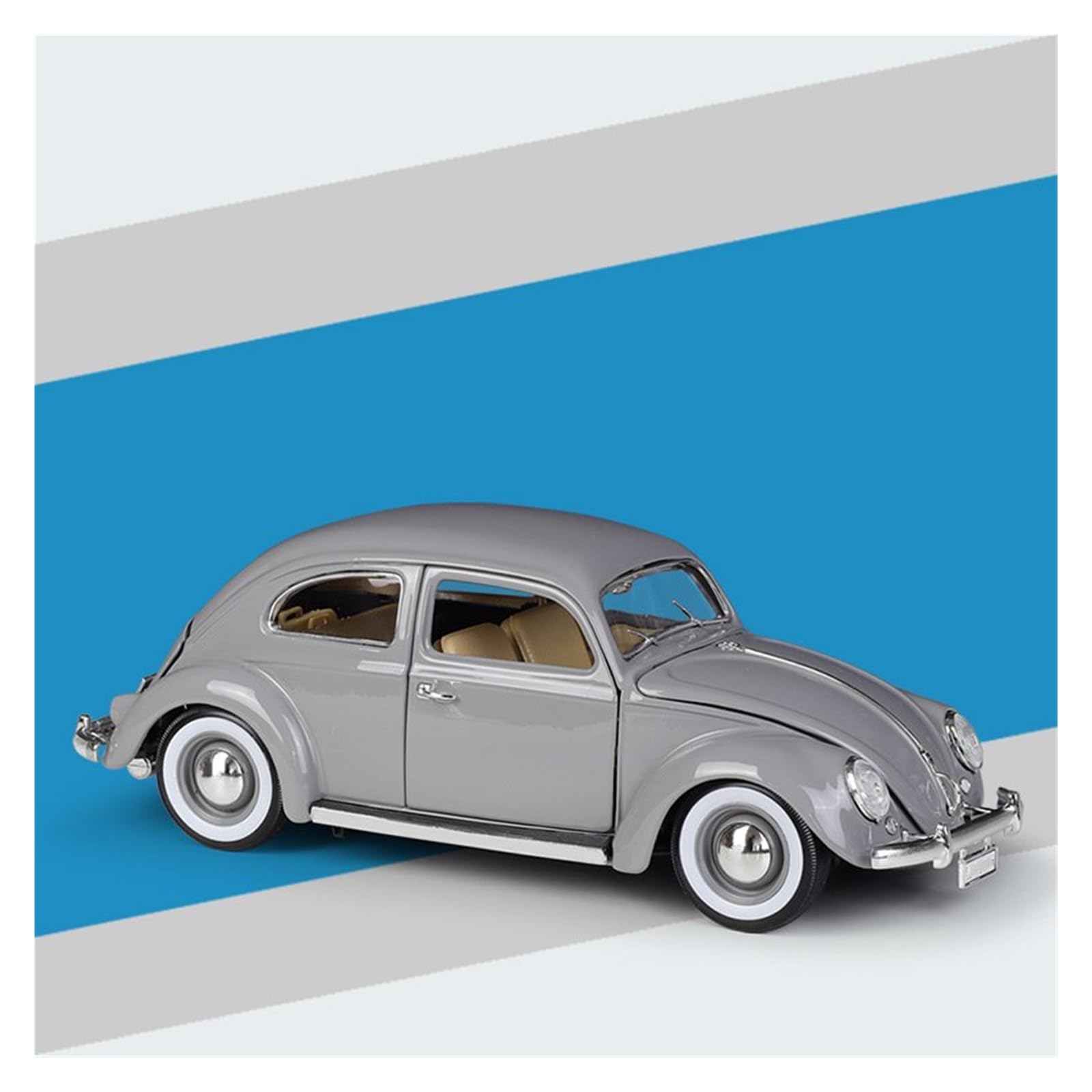 Btwodian Scale Model Car 1:18 For VW For Kafer For Beetle 1955 Car Alloy Model Diecasts Vehicles