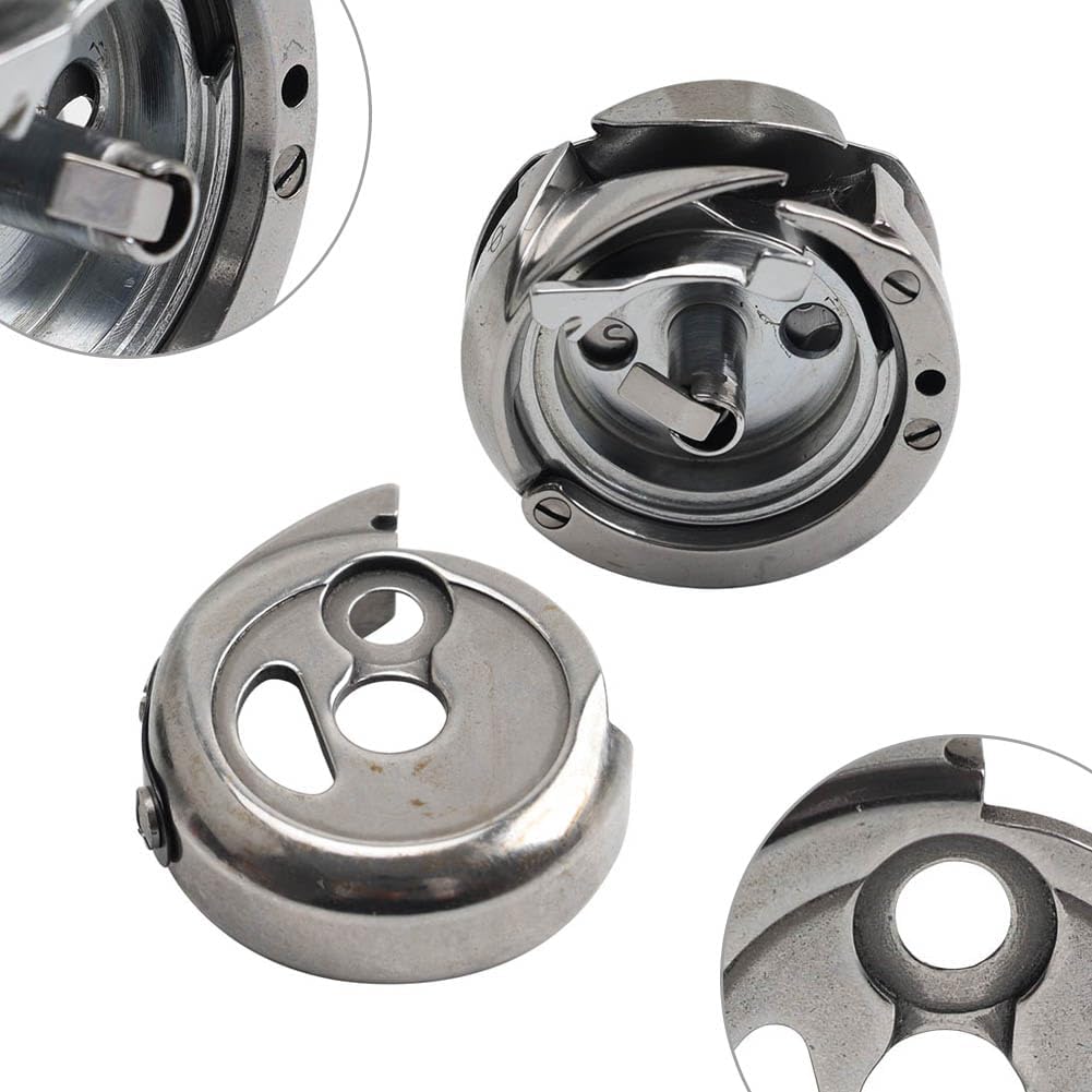SIKUAI Bobbin Case & Rotary Hook Steel Silver for PFAFF 120 122 140 141 142-720 142-721 143 145 146 Sewing Machine,Industrial Part