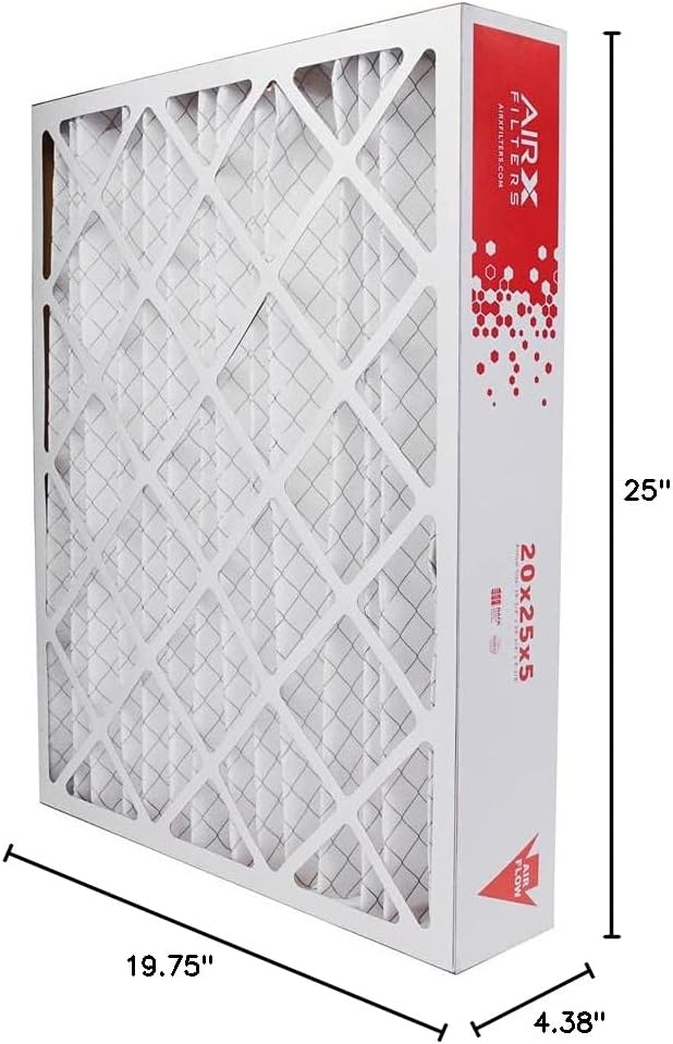 AIRx Filters 20x25x5 Furnace Filter MERV 8 HVAC AC Air Filter, Replacement for Lennox HCF20-10 X0586 X6673, Easy Installation, Dust & Pollen Control, 2-Pack