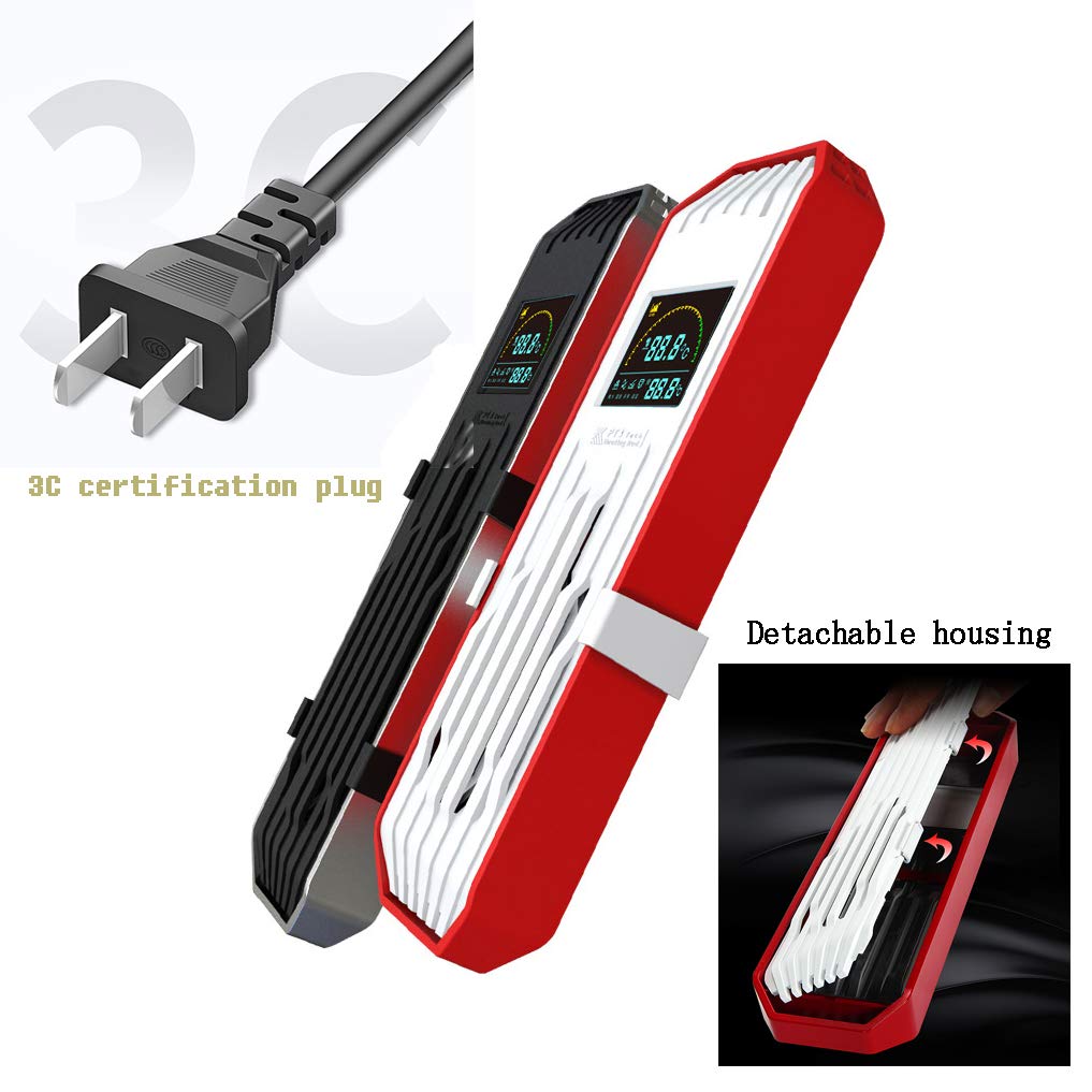Calentador de Tanque de Peces de Acuario 300W-1200W, Calentador de Acuario de conversión de frecuencia PTC con termómetro, diseño Digital a Prueba de explosiones