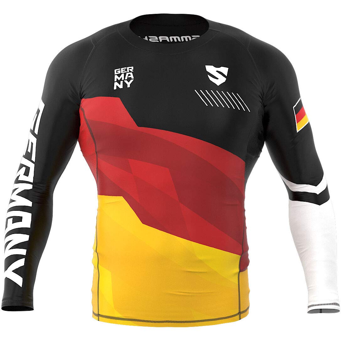 SMMASH Kompressionsshirt Second Skin Technologie für Herren mit Atmungsaktivem Material und Schnelltrocknendem Finish La