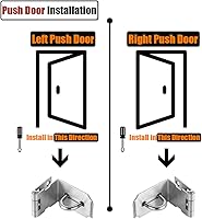 Vista 3 de JQK Pestillo de cerrojo de puerta de 90 grados, cierre de bloqueo de ángulo de seguridad de acero inoxidable para puerta