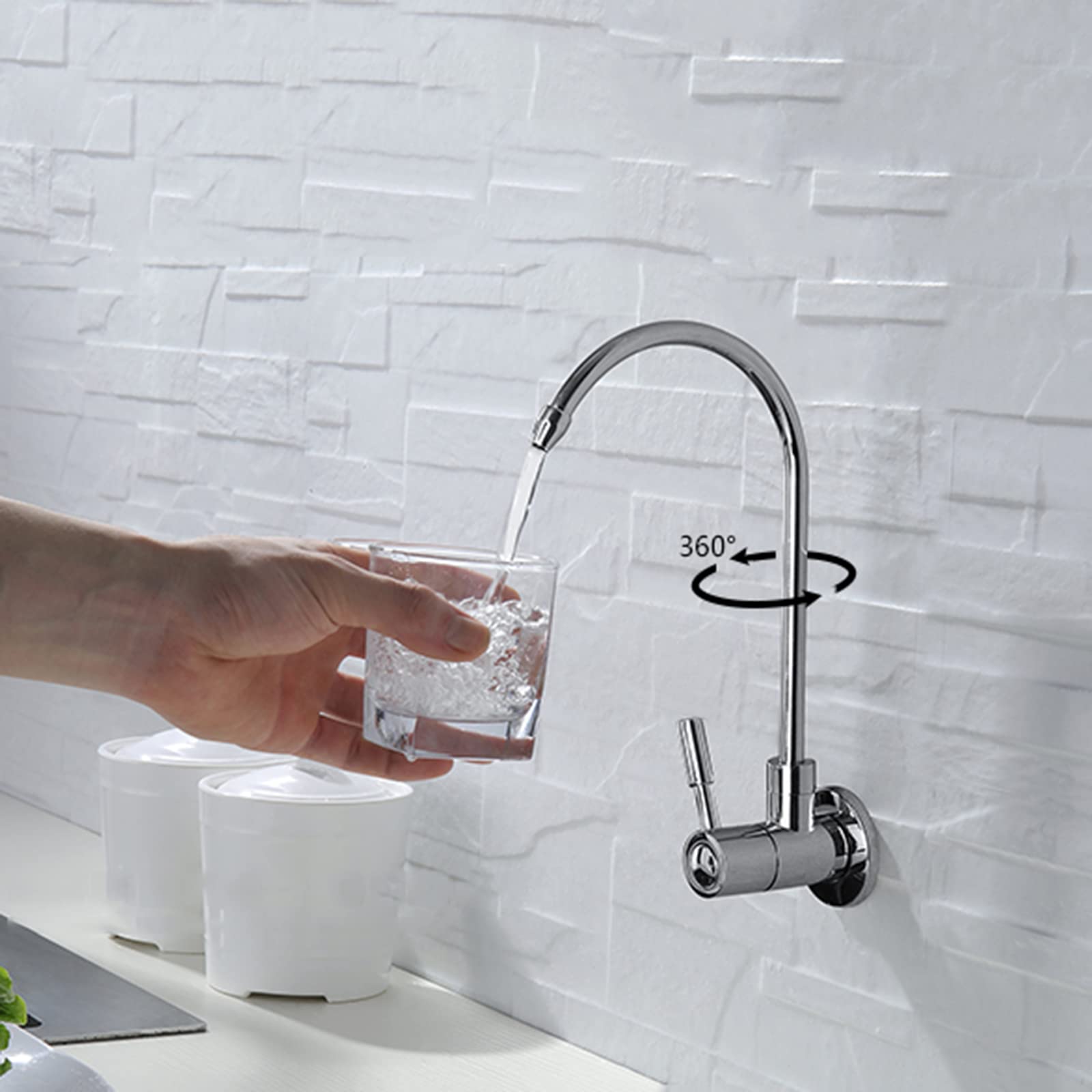 Grifo con Filtro De Agua para Cocina, Sistema De Ósmosis Inversa, Cromado, De Cuello De Cisne, para Fregadero De Cocina.