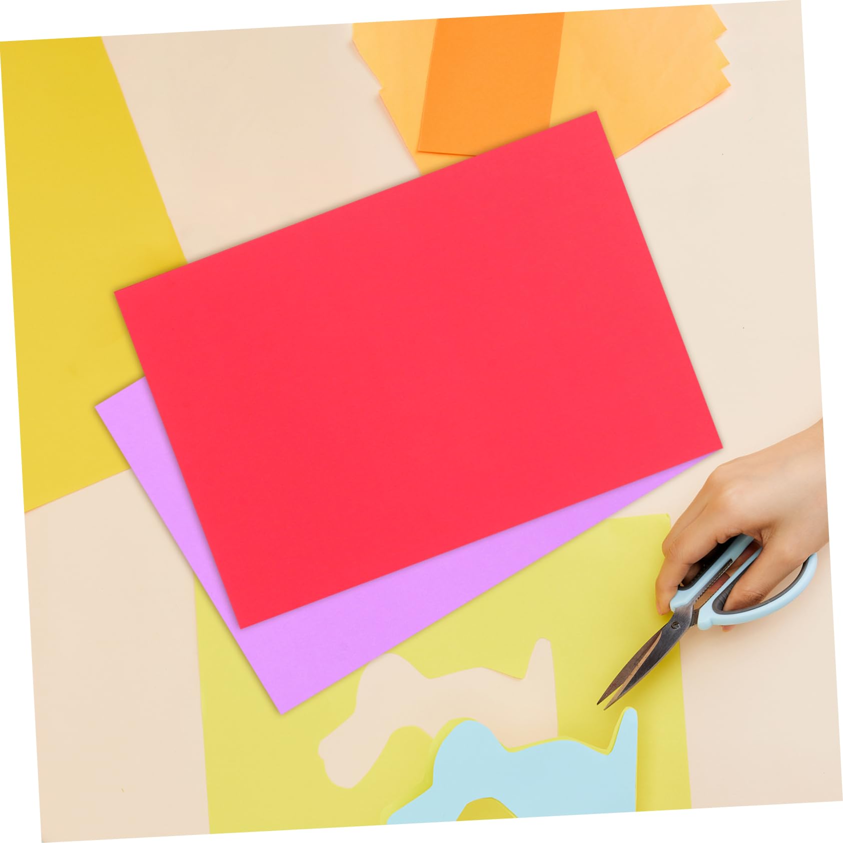 STOBOK 250stücke Karton Papier Farbiges Origamipapier Scrapbook-karton Bastelpapier Bunte Kartonbögen Tonpapierbögen Doppelseitiges Bastelpapier Origamipapierbögen Papier zum Basteln