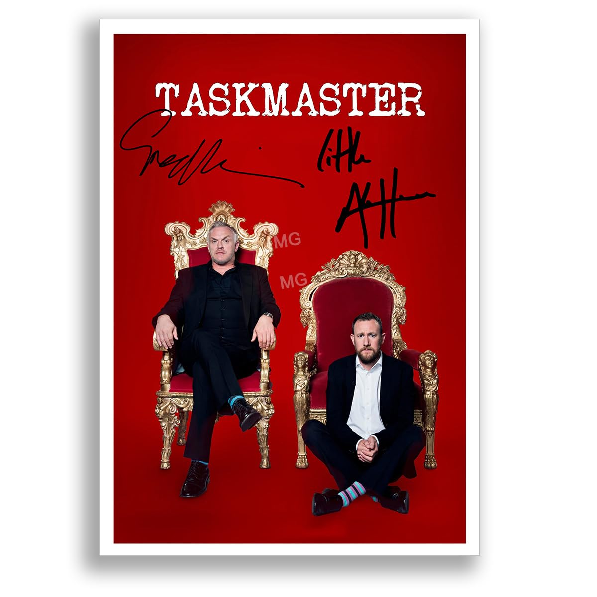 Mounted Gifts Trading Taskmaster Cast Signed A4 Poster Photo Print Framed Autograph Gift TV Show Greg Davies Alex Horne (A4 Poster Only)