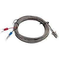 Vista 7 de REX-C100 Digital PID Temperature Thermostat Controller with M6 Thread Type K Thermocouple SSR/Relay Output Controller Kit(Controller Set 1m,Relay